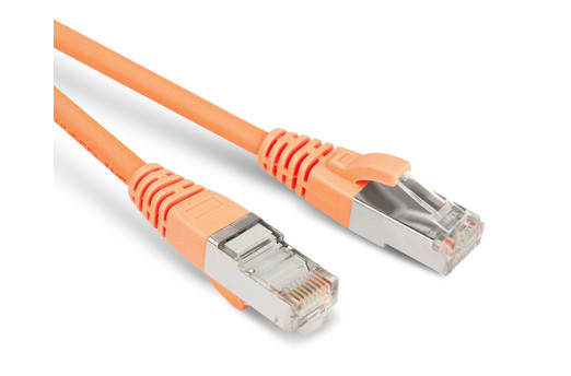 Hyperline PC-LPM-STP-RJ45-RJ45-C6-1M-LSZH-OR Патч-корд U/FTP, экранированный, Cat.6 (100% Fluke Component Tested), LSZH, 1 м, оранжевый